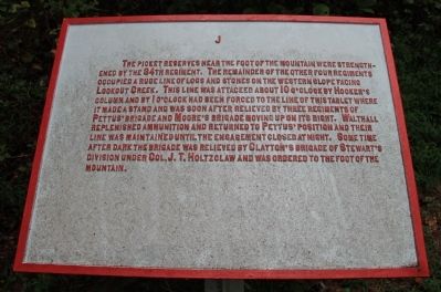 Walthall's Brigade Marker. Click for full size. Walthall's Brigade Marker image. Click for full size.