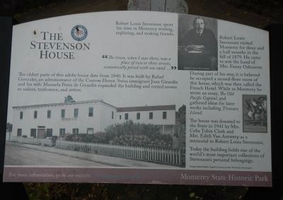 The Stevenson House Marker image. Click for full size.