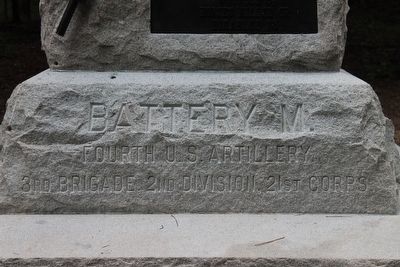 Battery M, Fourth U.S. Artillery Marker. Click for full size. Battery M, Fourth U.S. Artillery Marker image. Click for full size.