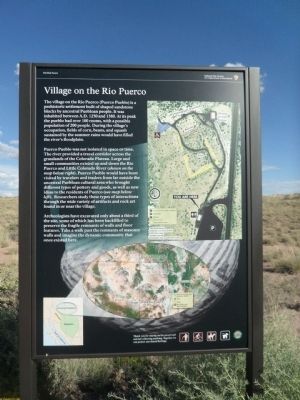 Village on the Rio Puerco Marker image. Click for full size.