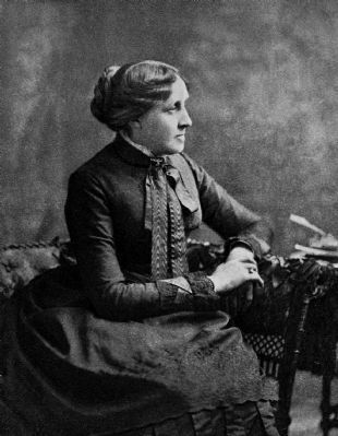 Louisa May Alcott circa 1888 image. Click for full size.