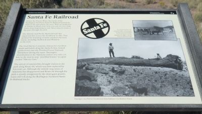 Santa Fe Railroad Marker. Click for full size. Santa Fe Railroad Marker image. Click for full size.