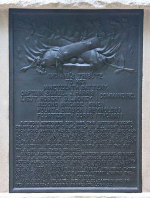 19th Indiana Battery Marker. Click for full size. 19th Indiana Battery Marker image. Click for full size.