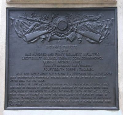 101st Indiana Infantry Marker. Click for full size. 101st Indiana Infantry Marker image. Click for full size.