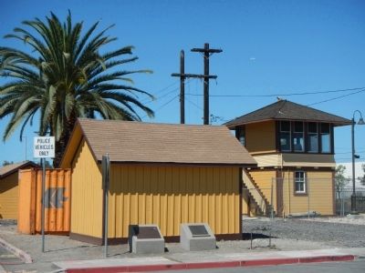 The Santa Clara Interlocking Control Tower Marker image. Click for full size.