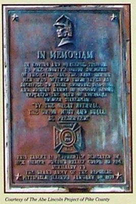 Lincoln's Pike County Marker. Click for full size. Lincoln's Pike County Marker image. Click for full size.