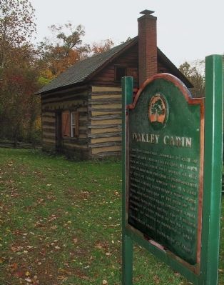 Oakley Cabin Marker. Click for full size. Oakley Cabin Marker image. Click for full size.