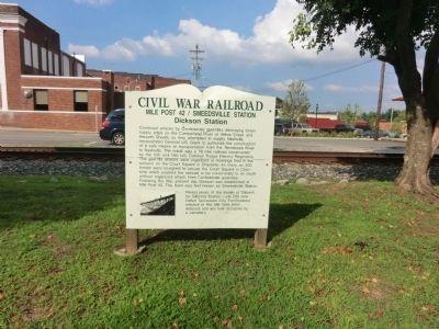 Civil War Railroad Marker image. Click for full size.