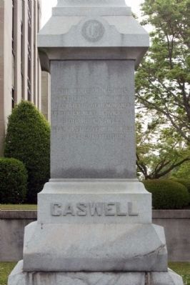 Caswell Marker, west face image. Click for full size.
