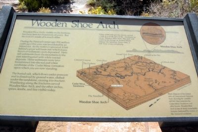 Wooden Shoe Arch Marker - Replaced by newer marker image. Click for full size.