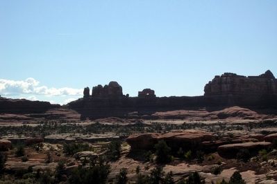 Wooden Shoe Arch in Canyonlands National Park. Click for full size. Wooden Shoe Arch in Canyonlands National Park image. Click for full size.