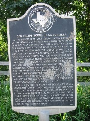 Don Felipe Roque de la Portilla Marker image. Click for full size.