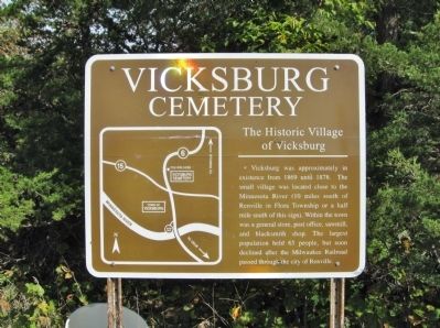 Vicksburg Cemetery Marker image. Click for full size.