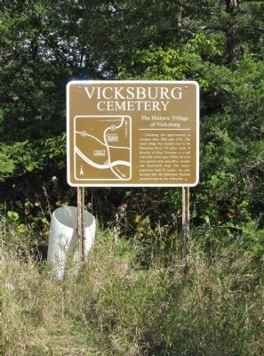 Vicksburg Cemetery Marker image. Click for full size.