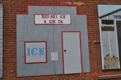 Red Bay Ice and Gin Company Marker. Click for full size. Red Bay Ice and Gin Company Marker image. Click for full size.