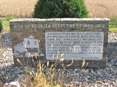 Site of Florita Settlement 1886-1912 Marker image. Click for full size.