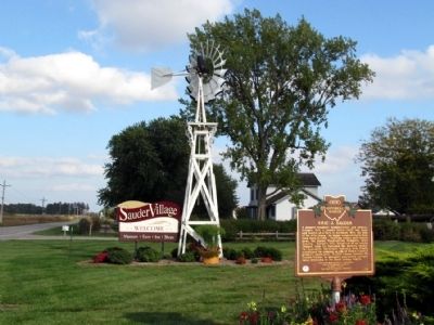 Erie J. Sauder Marker at Sauder Village. Click for full size. Erie J. Sauder Marker at Sauder Village image. Click for full size.