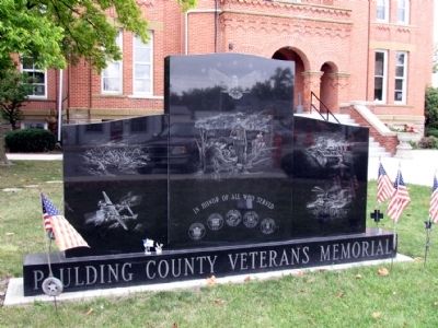 Paulding County Veterans Memorial. Click for full size. Paulding County Veterans Memorial image. Click for full size.