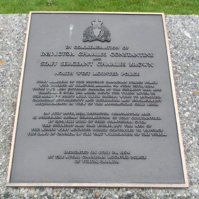 Inspector Charles Constantine and Staff Sergeant Charles Brown Marker image. Click for full size.