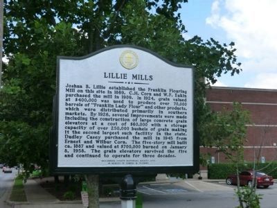 Lillie Mills Marker (side 2) image. Click for full size.