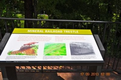 Mineral Railroad Trestle Marker image. Click for full size.