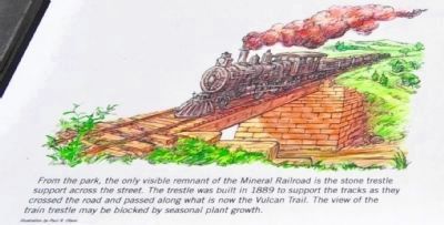 Mineral Railroad Trestle Marker image. Click for full size.