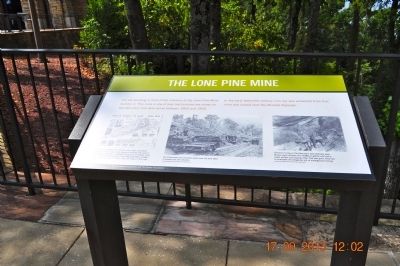 The Lone Pine Mine Marker. Click for full size. The Lone Pine Mine Marker image. Click for full size.