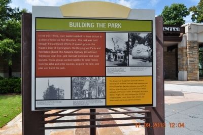 Building The Park Marker. Click for full size. Building The Park Marker image. Click for full size.