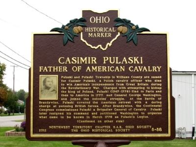 Casimir Pulaski Marker. Click for full size. Casimir Pulaski Marker image. Click for full size.