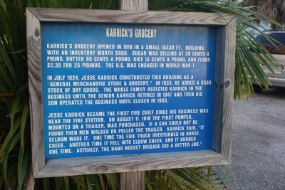 Karrick's Grocery Marker. Click for full size. Karrick's Grocery Marker image. Click for full size.