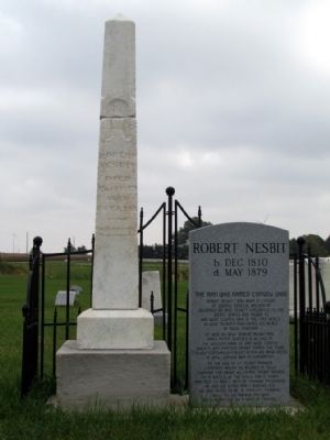 Tombstone of Robert Nesbitt image. Click for full size.