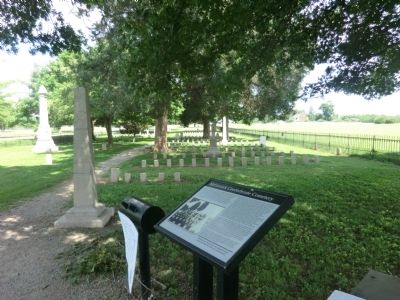 McGavock Confederate Cemetery Marker. Click for full size. McGavock Confederate Cemetery Marker image. Click for full size.