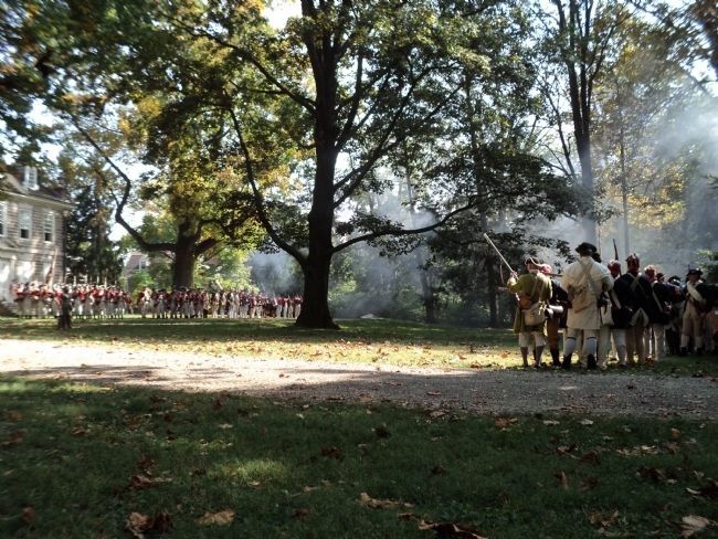 Battle of Germantown. Click for full size. Battle of Germantown image. Click for full size.
