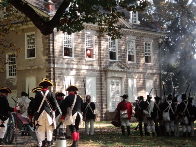 Battle of Germantown. Click for full size. Battle of Germantown image. Click for full size.