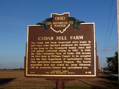 Cedar Hill Farm Marker. Click for full size. Cedar Hill Farm Marker image. Click for full size.