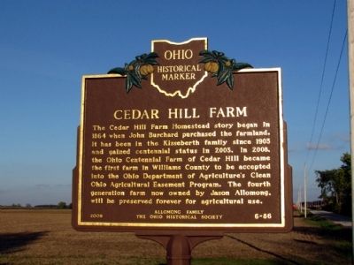 Cedar Hill Farm Marker image. Click for full size.
