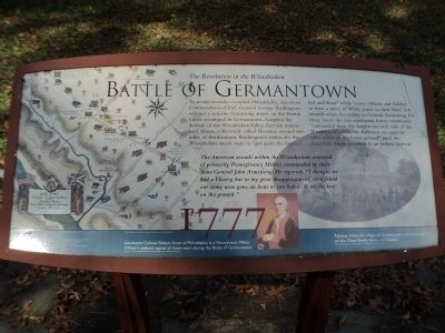 Battle of Germantown Marker. Click for full size. Battle of Germantown Marker image. Click for full size.