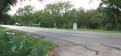 Site of the First Town of San Marcos Marker image. Click for full size.