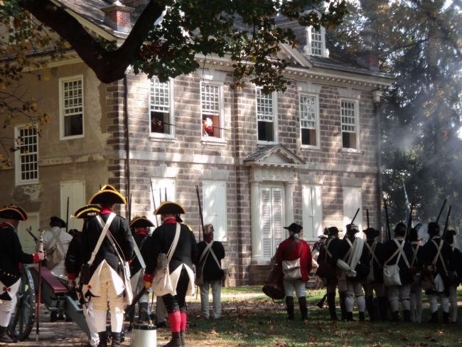 Battle of Germantown. Click for full size. Battle of Germantown image. Click for full size.