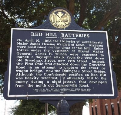 Red Hill Batteries Marker image. Click for full size.