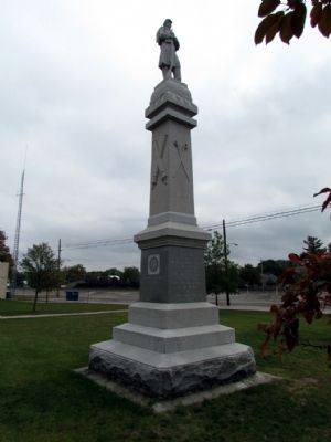 Edgerton Civil War Monument image. Click for full size.