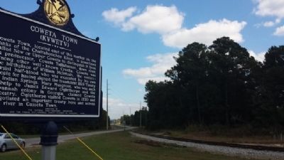 Coweta Town Marker Area image. Click for full size.