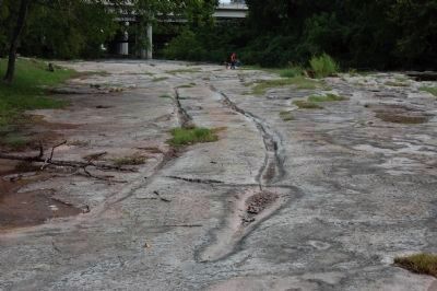 Wagon ruts with low water. image. Click for full size.