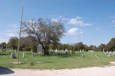 Round Rock Cemetery Marker. Click for full size. Round Rock Cemetery Marker image. Click for full size.