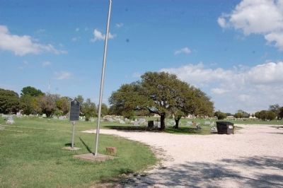 Round Rock Cemetery Marker. Click for full size. Round Rock Cemetery Marker image. Click for full size.
