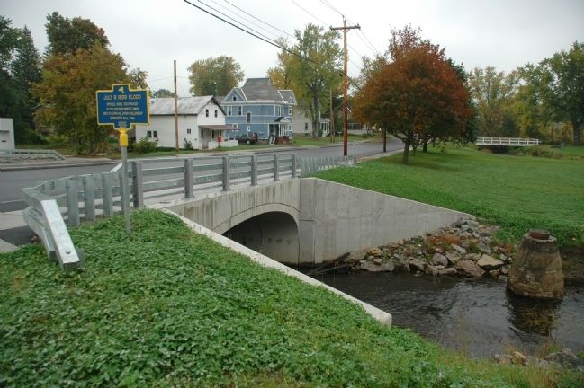 July 9, 1889 Flood Marker. Click for full size. July 9, 1889 Flood Marker image. Click for full size.