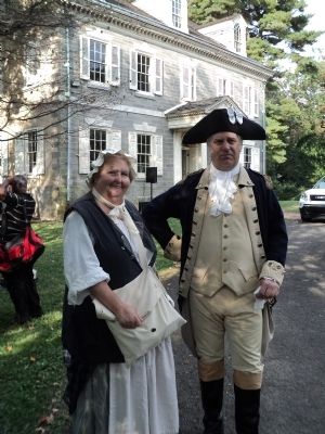 Gen. and Mrs. Washington at the Upsala Mansion.. Click for full size. Gen. and Mrs. Washington at the Upsala Mansion. image. Click for full size.