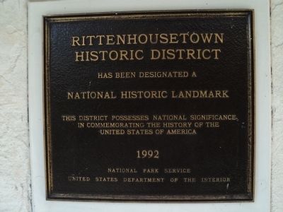 Rittenhousetown Historic District Marker image. Click for full size.