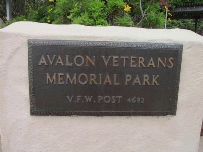 Avalon Veterans Memorial Park Marker image. Click for full size.