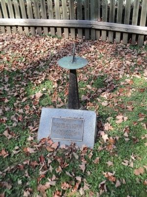 David Rittenhouse Marker and Sundial image. Click for full size.